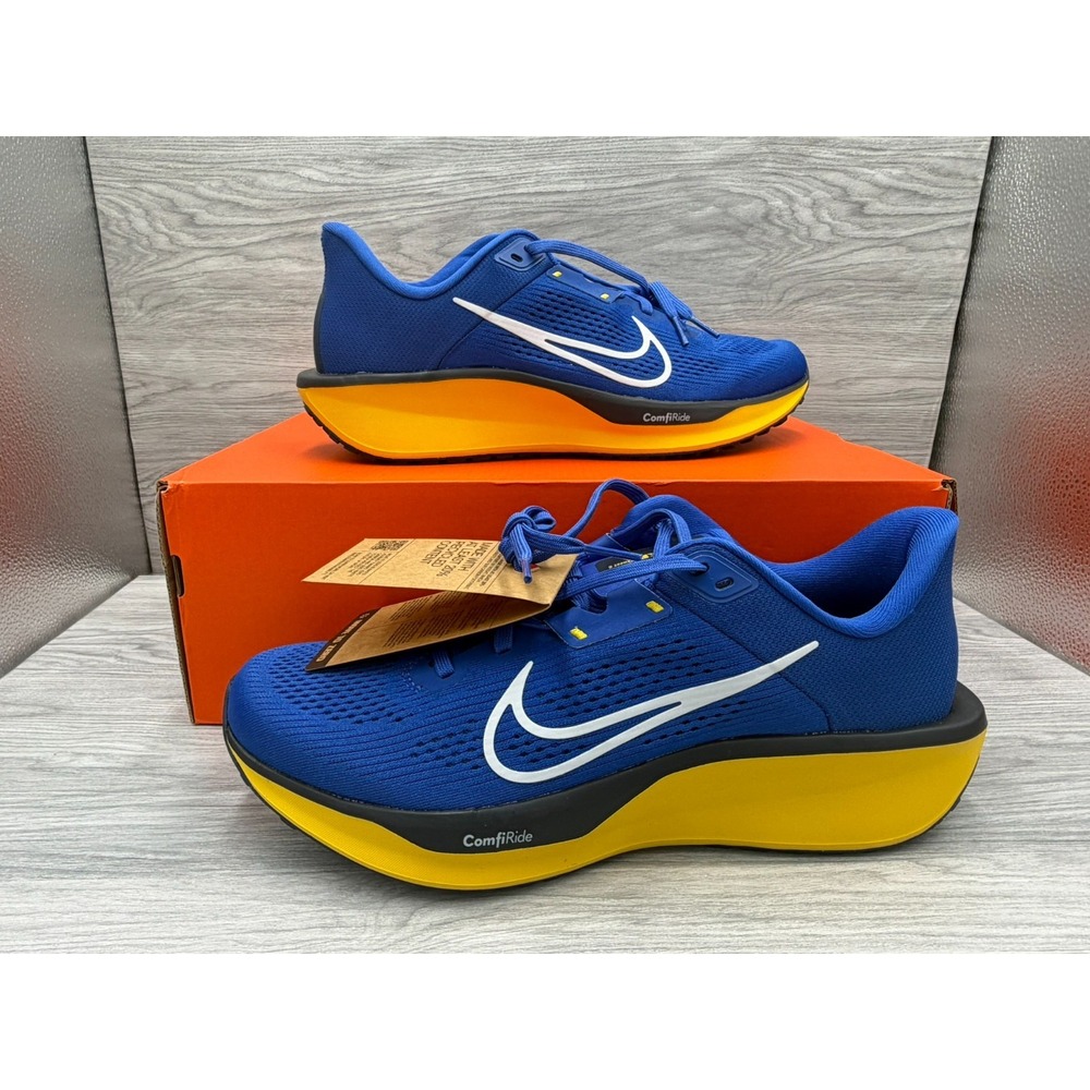 Nike Quest 6 Men Shoes FD6033-405 Blue Yellow Size 9.5